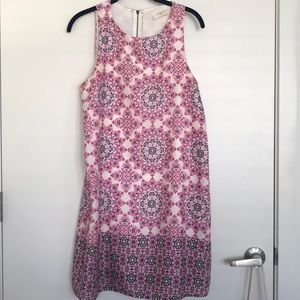 Pink patterned summer dress